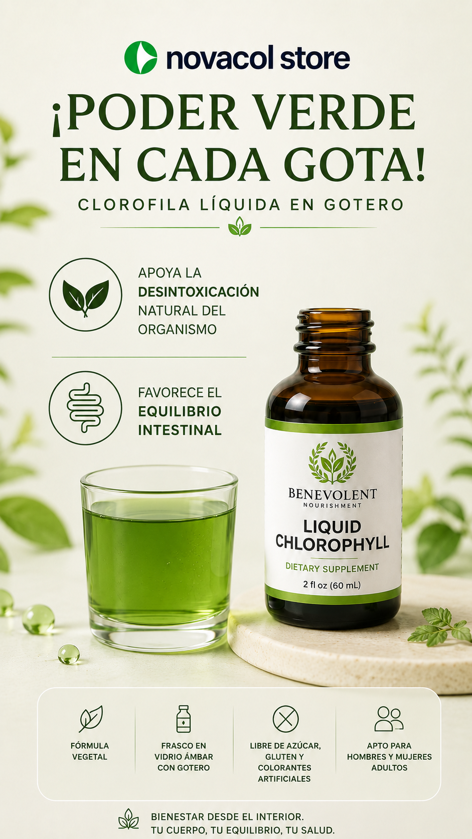 Renueva tu Bienestar desde el Interior con Clorofila Líquida